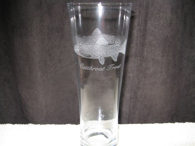 Cutthroat Trout Beer Glass